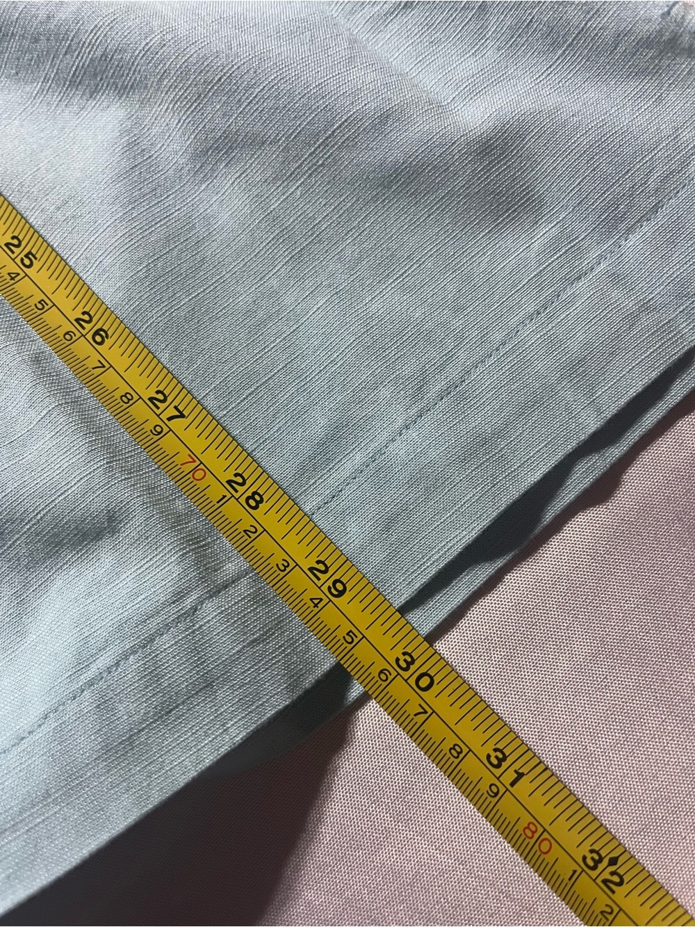 Goodfellow & Co Men’s Large Aqua Blue Tropical Button-Down Short Sleeve Shirt - Picture 4 of 7